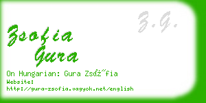 zsofia gura business card